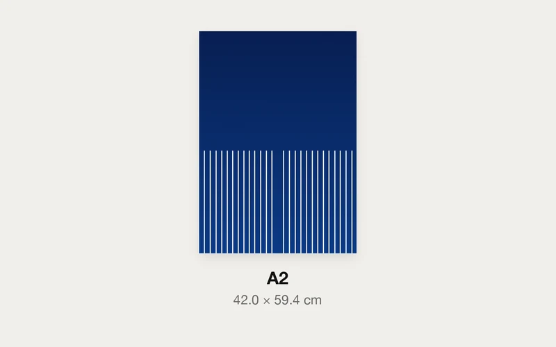 ルーバーのA3とA2の大きさの比較